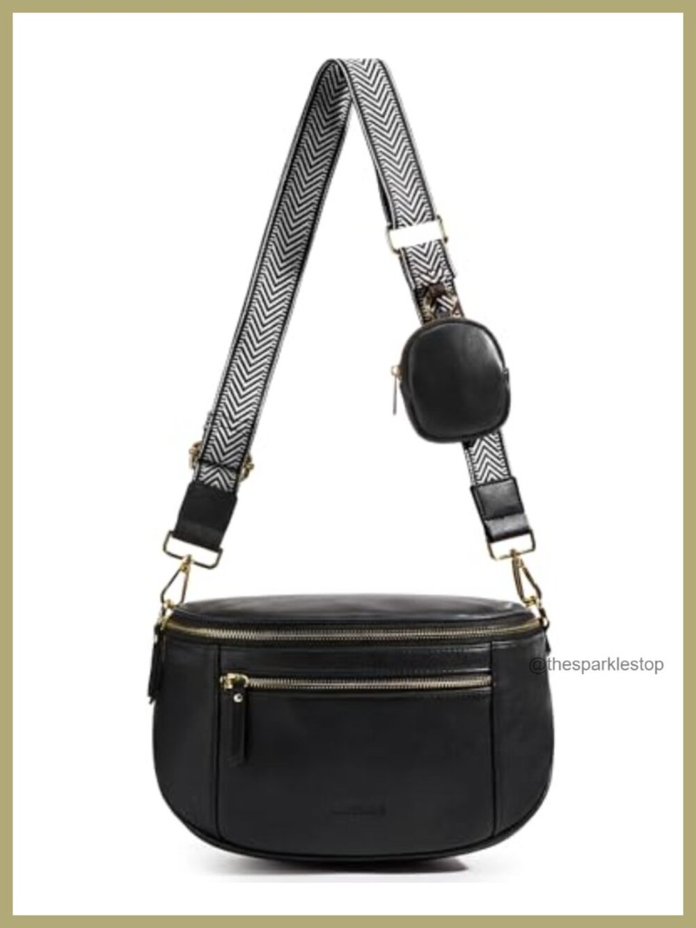 Vegan Leather Crossbody Purse for Women RFID Blocking Travel Shoulder Handbag